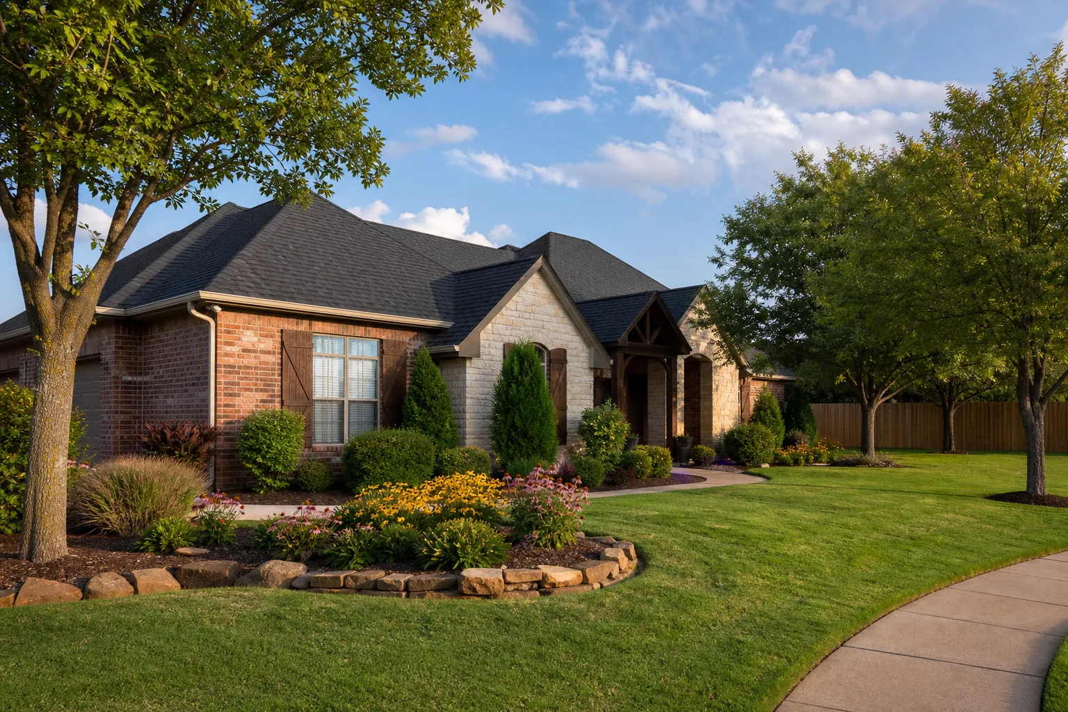 Residential property maintained by McGregor’s Landscaping